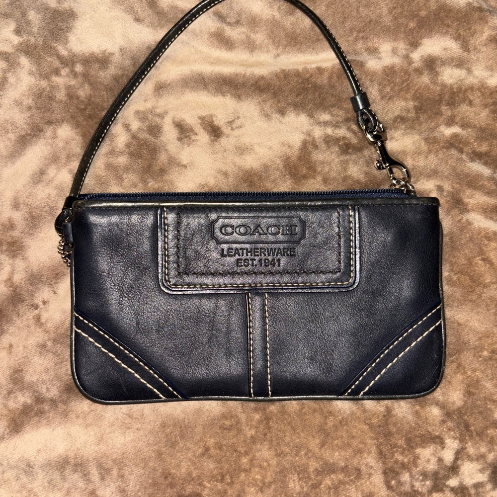 Coach Black leatherware Wristlet